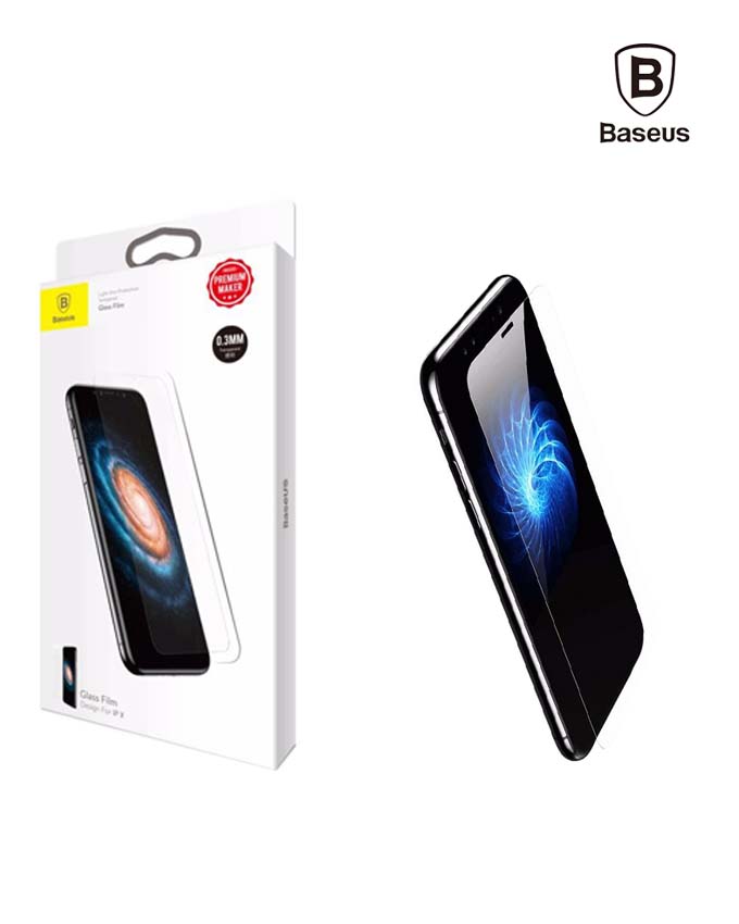 Baseus Slim Tempered Glass 0.3mm for iPhone X - Transparent (SGAPIPHX-ESB02)